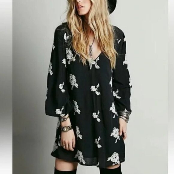 Free People Emma Austin Bohemian Tunic Dress - xs - Picture 2 of 6